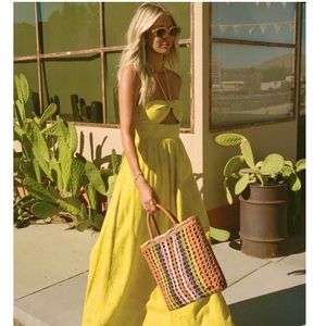 Billabong x The Salty Blonde Sunset Glow Maxi Halter Dress